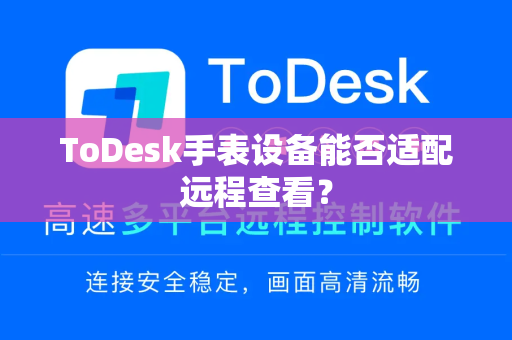 ToDesk手表设备能否适配远程查看？