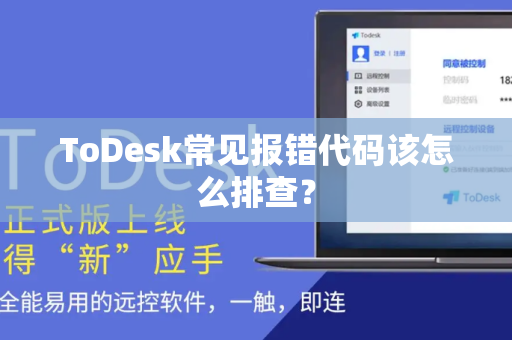 ToDesk常见报错代码该怎么排查？